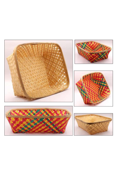 Bamboo Rectangle Basket
